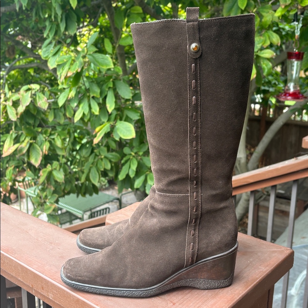 Aquatalia Brown Suede Boots 9.5
